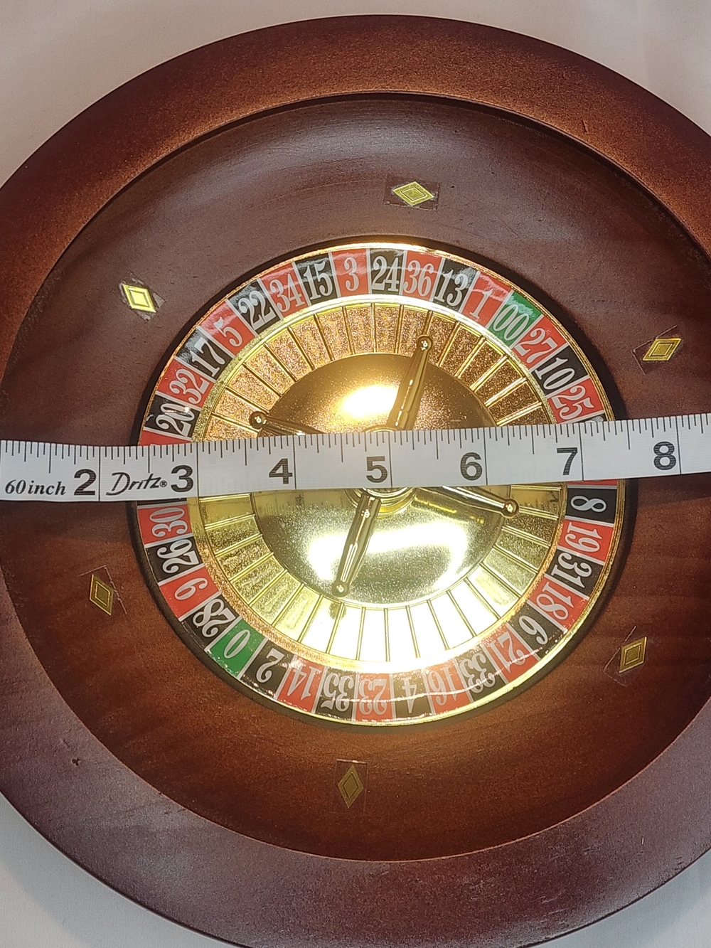 10 Inch Wooden Roulette Wheel, NEW - Picture 3 of 6